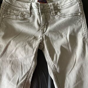 Rock Revival Tan Skinny Jeans